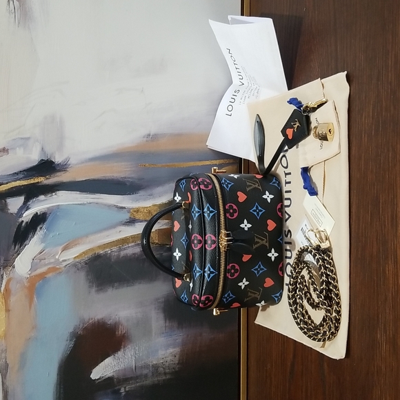 SOLD Louis Vuitton Black Game On Vanity Bag - Picture 3 of 12